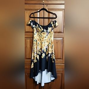 Premier Amour High-Low Dress Misses Women Size 8 Floral New